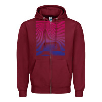 Burgundy Bisexual Pride Subtle Bi Zipper Hoodie - longCreatives