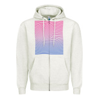 Oatmeal Heather Bisexual Pride Subtle Bi Zipper Hoodie - longCreatives