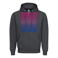 Smoke Bisexual Pride Subtle Bi Zipper Hoodie - longCreatives