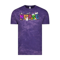 Cloud Purple Easter nurse Easter Day Vintage Tee - HowdyJamesFarm