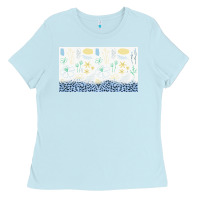 Baby Blue doodle flowers sippy cup tbs Ladies Tee - TumblerDesignByShophia
