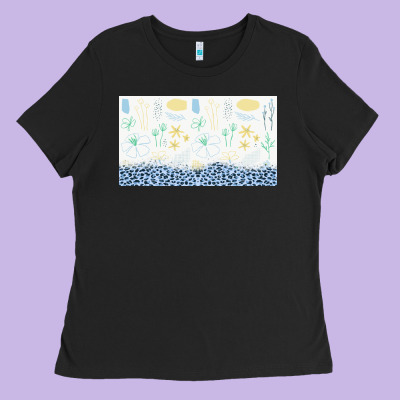 Doodle Flowers Sippy Cup Tbs Ladies Tee Designed By Tumblerdesignbyshophia