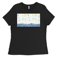 Black doodle flowers sippy cup tbs Ladies Tee - TumblerDesignByShophia