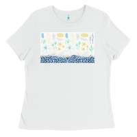White doodle flowers sippy cup tbs Ladies Tee - TumblerDesignByShophia