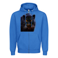 True Royal Black Panther, Big Cat T Zipper Hoodie - longCreatives