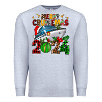 Heather Grey merry cruisemas 2024 Premium Sweatshirt - AdoDesignShop