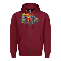 Burgundy Blaze and the Monster Machines and Friends Zipper Hoodie - longCreatives
