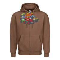 Chestnut Blaze and the Monster Machines and Friends Zipper Hoodie - longCreatives