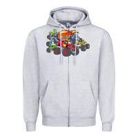 Heather Grey Blaze and the Monster Machines and Friends Zipper Hoodie - longCreatives