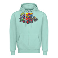 Seafoam Blaze and the Monster Machines and Friends Zipper Hoodie - longCreatives