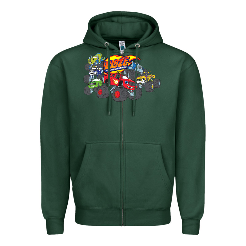 Blaze And The Monster Machines And Friends Zipper Hoodie by longCreatives | Teevron
