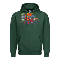 Sports Green Blaze and the Monster Machines and Friends Zipper Hoodie - longCreatives