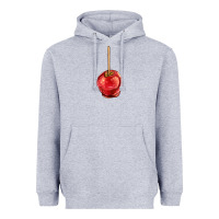 Heather Grey apple candy Heavyweight Hoodie - AdoDesignShop