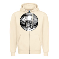 Sandshell M.C. Escher Spherical Self Portrait Zipper Hoodie - longCreatives