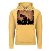 Vintage Mustard America Western Cowboy and Cowgirl Leopard Frame Vintage Hoodie - CowCowDesign