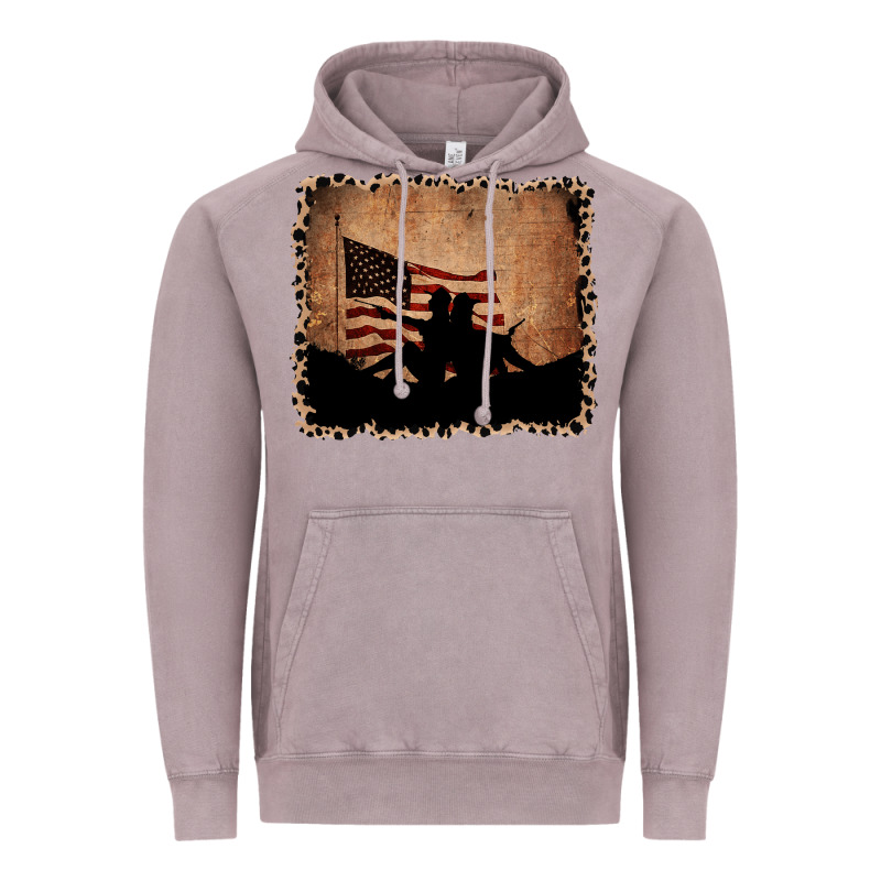 America Western Cowboy And Cowgirl Leopard Frame Vintage Hoodie by CowCowDesign | Teevron