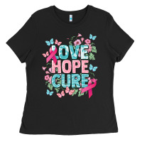 Black Love hope cure cancer Awareness Ladies Tee - HowdyJamesFarm