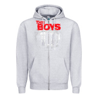 Heather Grey The Boys Graffiti Group Photo Zipper Hoodie - longCreatives