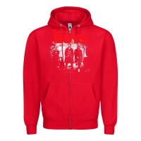 Red The Boys Graffiti Group Photo Zipper Hoodie - longCreatives