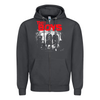 The Boys Graffiti Group Photo Zipper Hoodie | Teevron