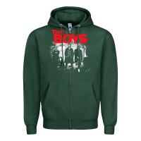 Sports Green The Boys Graffiti Group Photo Zipper Hoodie - longCreatives