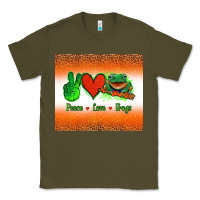 Army Green peace love frogs Classic Tee - Jasminsmagicworld