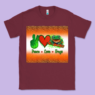 Peace Love Frogs Classic Tee Designed By Jasminsmagicworld