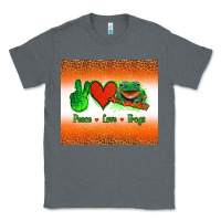 Charcoal Heather peace love frogs Classic Tee - Jasminsmagicworld
