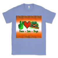 Colony Blue peace love frogs Classic Tee - Jasminsmagicworld