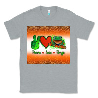 Heather Grey peace love frogs Classic Tee - Jasminsmagicworld