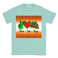 Seafoam peace love frogs Classic Tee - Jasminsmagicworld