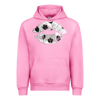 Fuchsia Pink soccer lips Urban Hoodie - AdoDesignShop