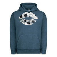 Pigment Midnight Navy soccer lips Urban Hoodie - AdoDesignShop