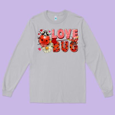 Love Bug Long Sleeve Tee Designed By Fadigitalartstudio