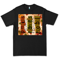Black Pumpkins Leaves Flannels Hayrides Football Premium Tee - texasbilliewilder