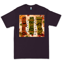 Plum Pumpkins Leaves Flannels Hayrides Football Premium Tee - texasbilliewilder