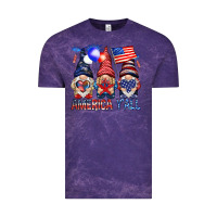 Cloud Purple America y'all with gnomies Vintage Tee - HowdyJamesFarm