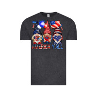 Vintage Black America y'all with gnomies Vintage Tee - HowdyJamesFarm