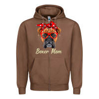 Chestnut Boxer Mom Dogs  Mothers Day Dog Lovers Gifts For Women Zipper Hoodie - longCreatives