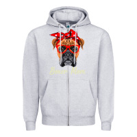 Heather Grey Boxer Mom Dogs  Mothers Day Dog Lovers Gifts For Women Zipper Hoodie - longCreatives