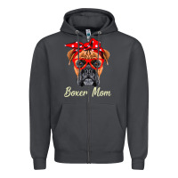 Smoke Boxer Mom Dogs  Mothers Day Dog Lovers Gifts For Women Zipper Hoodie - longCreatives