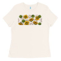 Bone summer with sunflowers Ladies Tee - TumblerDesignByShophia