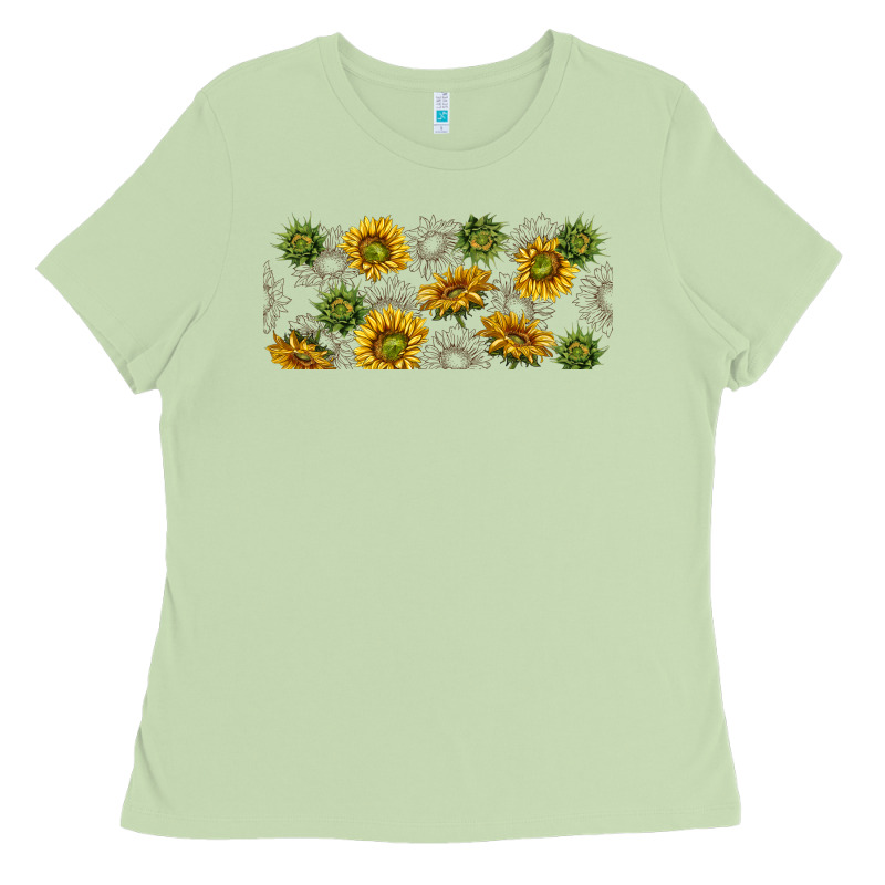 Summer With Sunflowers Ladies Tee by TumblerDesignByShophia | Teevron