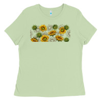 Matcha summer with sunflowers Ladies Tee - TumblerDesignByShophia