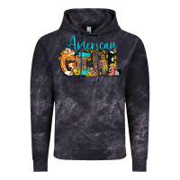 Cloud Black American Girl, western Cowhide Vintage Hoodie - CowCowDesign