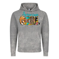Cloud Rock American Girl, western Cowhide Vintage Hoodie - CowCowDesign