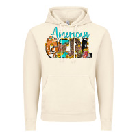 Vintage Artic American Girl, western Cowhide Vintage Hoodie - CowCowDesign
