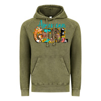 Vintage Olive American Girl, western Cowhide Vintage Hoodie - CowCowDesign