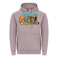 Vintage Zinc American Girl, western Cowhide Vintage Hoodie - CowCowDesign