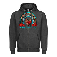 Charcoal Heather happy mother's day rainbow Zipper Hoodie - Artiststas